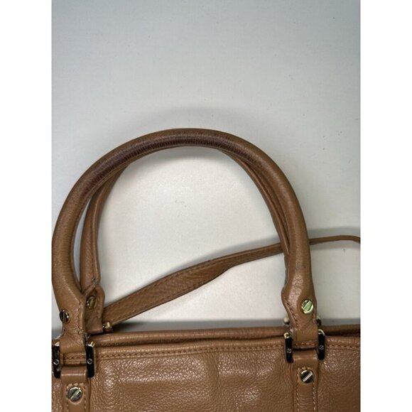 For Repair - Tory Burch Leather Amanda Mini Satchel Brown - Picture 6 of 12
